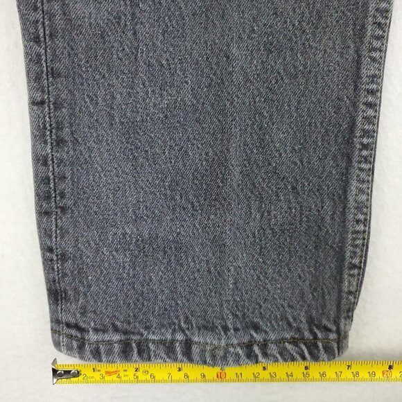 Levi's 501 XX Button Fly Vintage Jeans USA 80s Black 0658 "32x34" Actual 30x32 - Picture 11 of 12